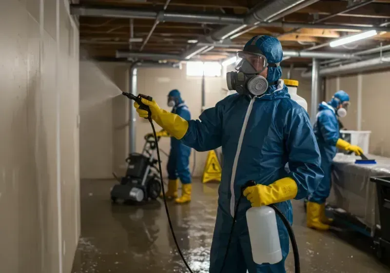 Basement Sanitization and Antimicrobial Treatment process in Coke County, TX